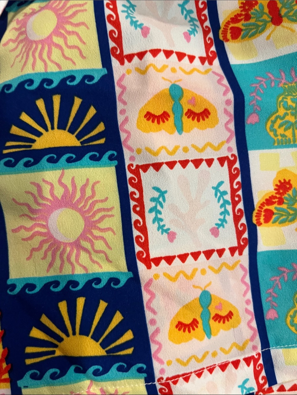 Colorful Sun & Shell womans Pajama Set - Multicolor - Picture 3 of 3